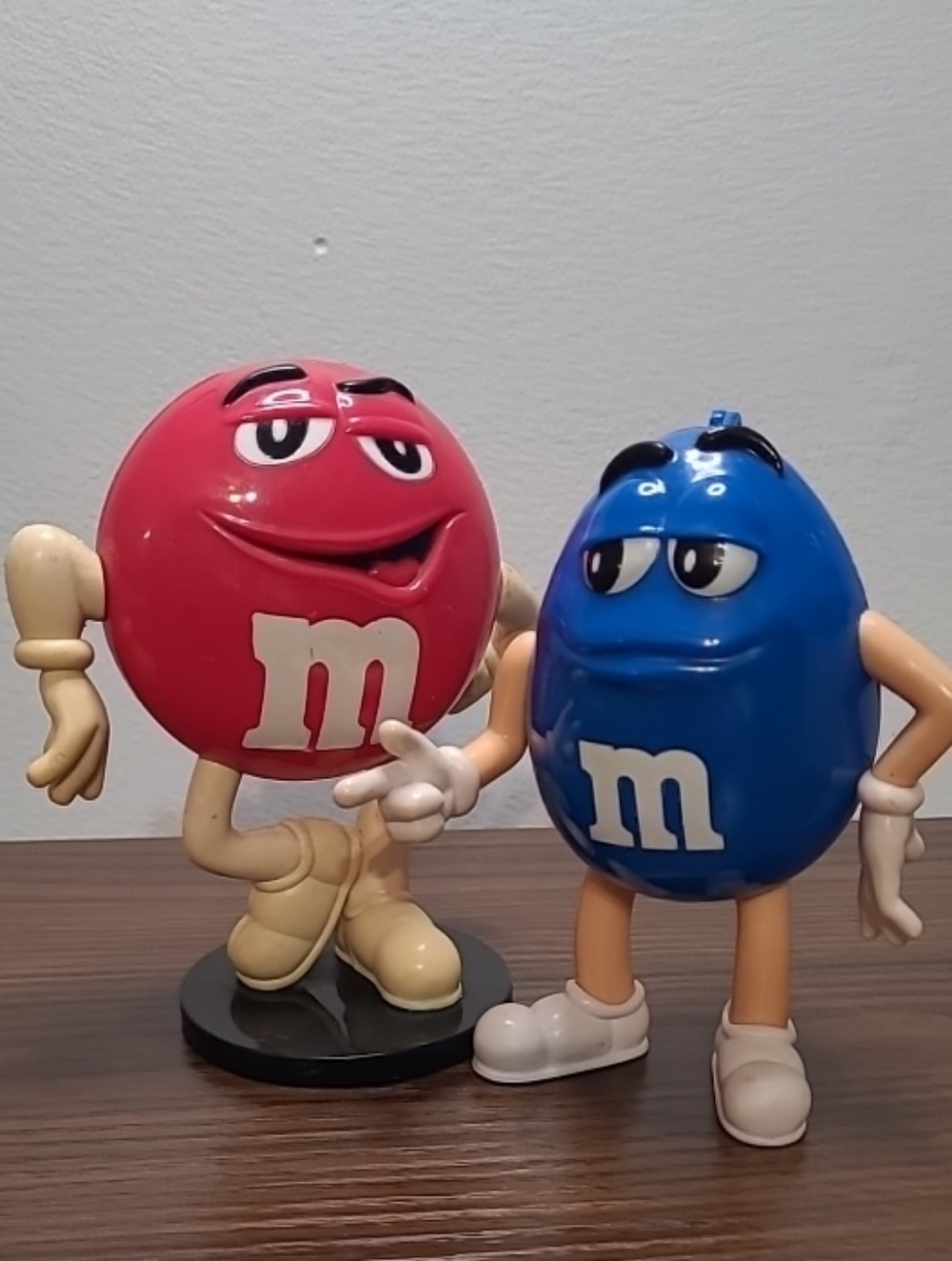 M&M’s Red Blue Character Candy/bank Dispenser Figures Lot 1998 /2021 Mars